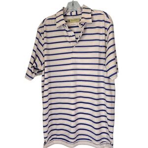 Donald Ross Polo Shirt Men's Size S Stripe Performance Golf Polo